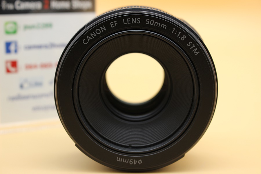 ขาย Lens CANON EF 50mm F/1.8 STM อดีตประกันศูนย์ สภาพสวย  ไร้ฝ้า รา ตัวหนังสือคมชัด   อุปกรณ์และรายละเอียดของสินค้า 1.Lens CANON EF 50mm F/1.8 STM 2.ฝาปิด 